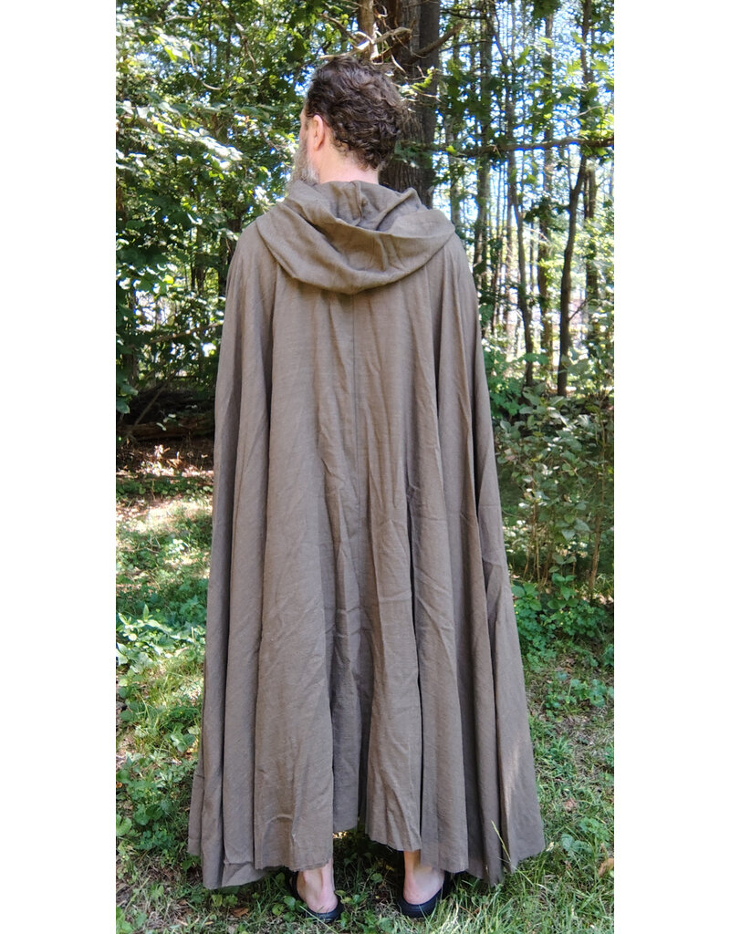 Cloakmakers.com 5796-Washable Brown Ranger Cloak w/ Bronze Toned Clasp