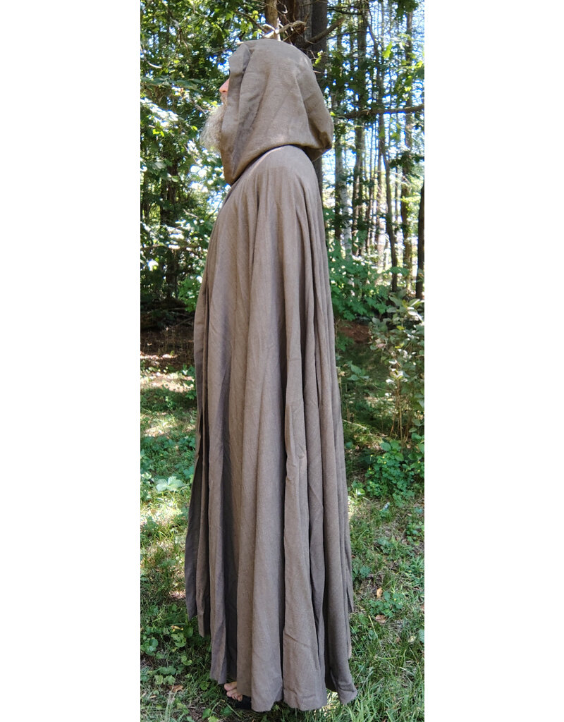 Cloakmakers.com 5796-Washable Brown Ranger Cloak w/ Bronze Toned Clasp