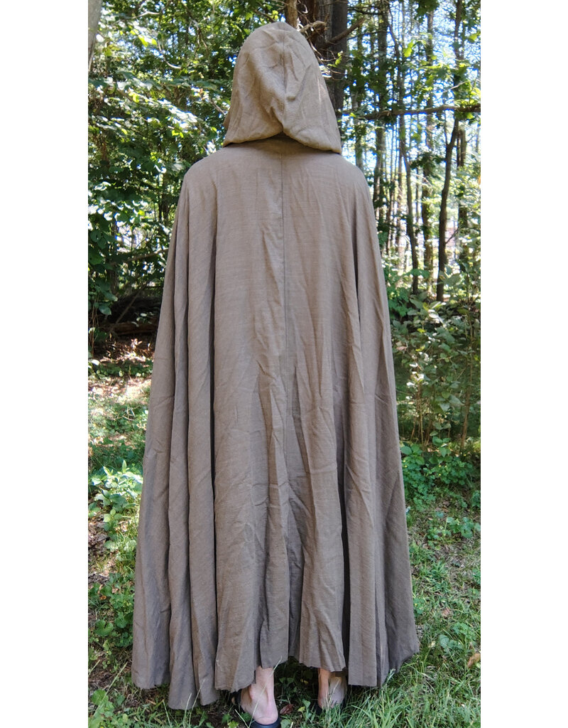 Cloakmakers.com 5796-Washable Brown Ranger Cloak w/ Bronze Toned Clasp