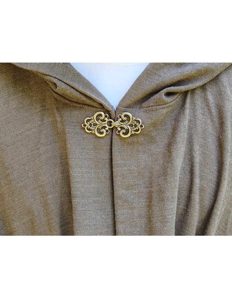 Cloakmakers.com 5796-Washable Brown Ranger Cloak w/ Bronze Toned Clasp