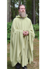 Cloakmakers.com 5812-Washable Lichen Green Fleece Cloak w/ Silver Toned Clasp