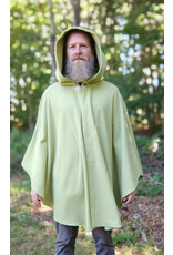 Cloakmakers.com 5815-Washable Lichen Green Ruana Cloak w/ Silver Toned Clasp