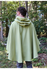 Cloakmakers.com 5815-Washable Lichen Green Ruana Cloak w/ Silver Toned Clasp