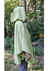 Cloakmakers.com 5815-Washable Lichen Green Ruana Cloak w/ Silver Toned Clasp