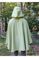 Cloakmakers.com 5815-Washable Lichen Green Ruana Cloak w/ Silver Toned Clasp
