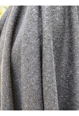 Cloakmakers.com 5821-Washable Charcoal Wool Blend Cloak w/ Black Velveteen Hood Lining and Triple Medallion Clasp