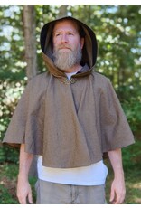 Cloakmakers.com 5826-Washable Cotton Twill Cloak w/ Black Concentric Diamond Pattern & Pockets