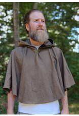 Cloakmakers.com 5826-Washable Cotton Twill Cloak w/ Black Concentric Diamond Pattern & Pockets
