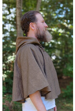 Cloakmakers.com 5826-Washable Cotton Twill Cloak w/ Black Concentric Diamond Pattern & Pockets