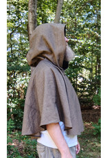 Cloakmakers.com 5826-Washable Cotton Twill Cloak w/ Black Concentric Diamond Pattern & Pockets