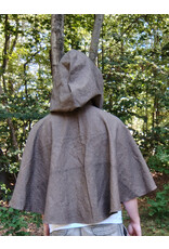 Cloakmakers.com 5826-Washable Cotton Twill Cloak w/ Black Concentric Diamond Pattern & Pockets