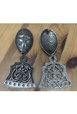 Cloakmakers.com Viking Turtle Brooch w/Bead Hanger