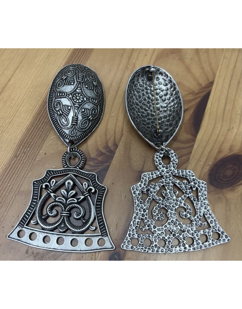 Cloakmakers.com Viking Turtle Brooch w/Bead Hanger