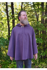 Cloakmakers.com 5828-Washable Purple Fleece Cloak w/ Silver Toned Clasp