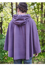 Cloakmakers.com 5828-Washable Purple Fleece Cloak w/ Silver Toned Clasp
