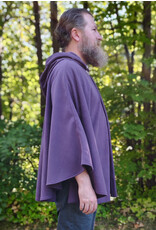 Cloakmakers.com 5828-Washable Purple Fleece Cloak w/ Silver Toned Clasp