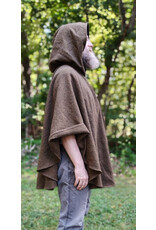 Cloakmakers.com 5836-Washable Wool Blend Ranger Cloak w/ Black Interior Pockets & Bronzed Toned Clasp
