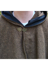 Cloakmakers.com 5836-Washable Wool Blend Ranger Cloak w/ Black Interior Pockets & Bronzed Toned Clasp