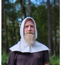 Cloakmakers.com H545-Washable White Hooded Cowl