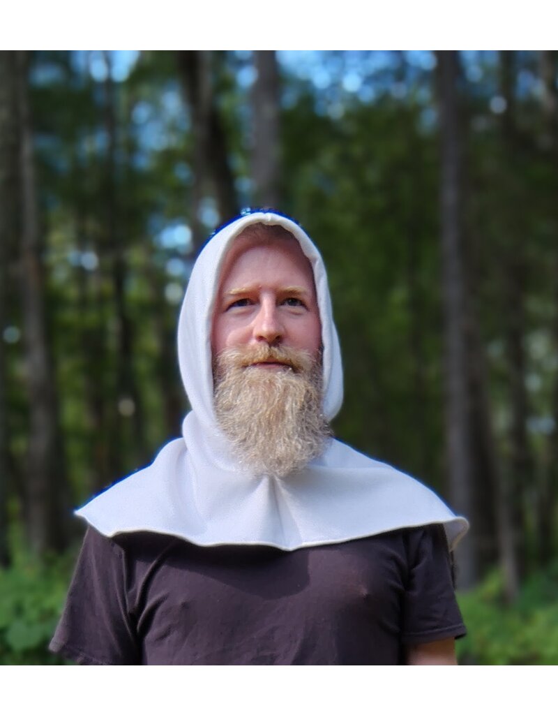 Cloakmakers.com H545-Washable White Hooded Cowl
