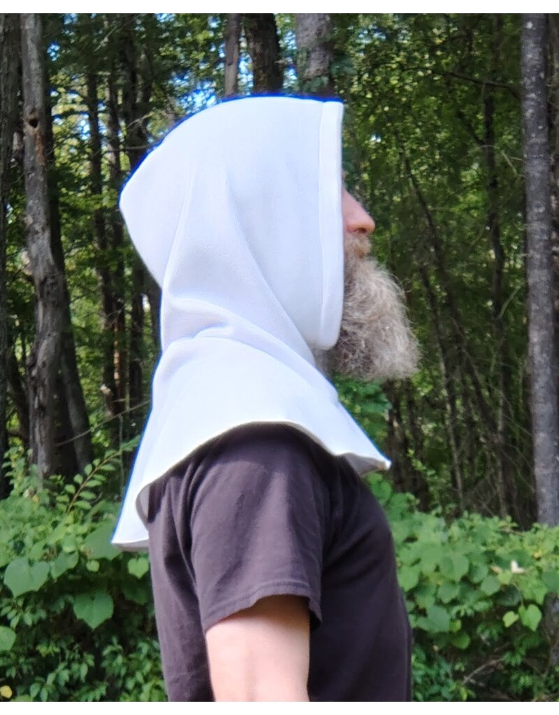 Cloakmakers.com H545-Washable White Hooded Cowl