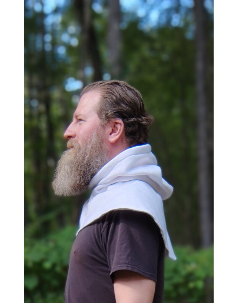 Cloakmakers.com H545-Washable White Hooded Cowl