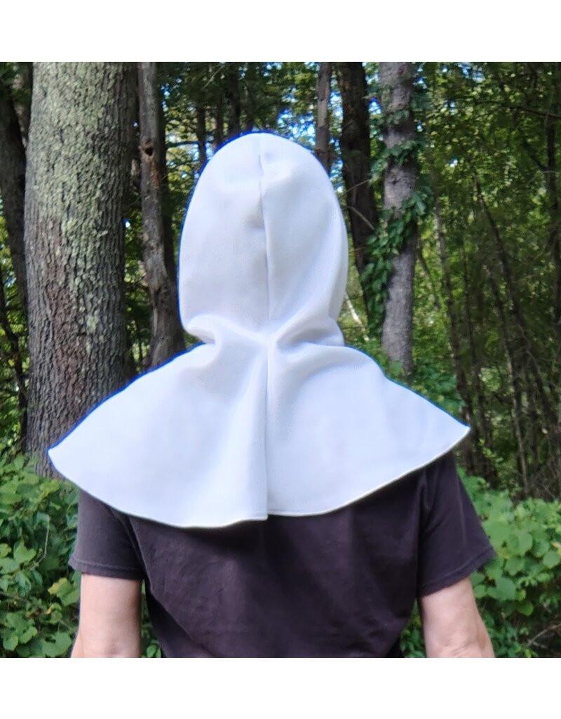 Cloakmakers.com H545-Washable White Hooded Cowl