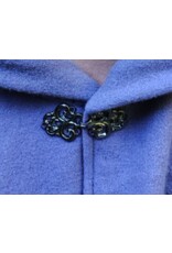 Cloakmakers.com 5844-Washable Purple Wool Cloak w/ Purple Bat Embroidery & Hood Lining