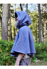 Cloakmakers.com 5844-Washable Purple Wool Cloak w/ Purple Bat Embroidery & Hood Lining