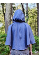 Cloakmakers.com 5844-Washable Purple Wool Cloak w/ Purple Bat Embroidery & Hood Lining