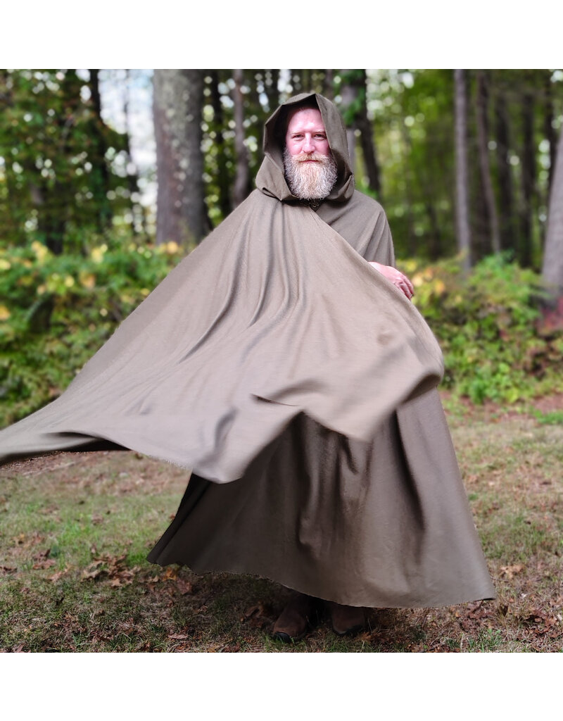 Cloakmakers.com 5846-Washable Wool Blend Ranger Cloak w/ Bronze Toned Clasp