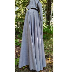 Cloakmakers.com 5850-Washable Lightweight Grey Wool Cloak w/ Celtic Triquetra Knot Clasp