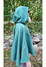 Cloakmakers.com 5856-Washable Dusty Green Wool Cloak w/ Green Moleskin Hood & Pockets