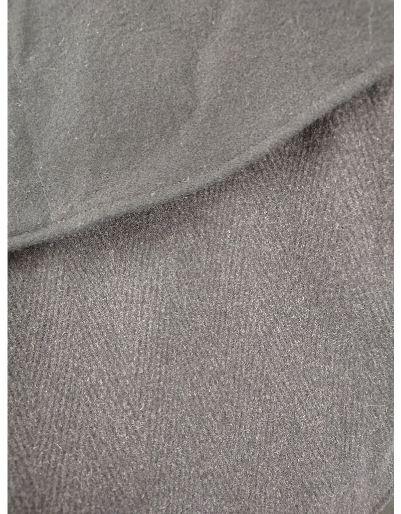 Cloakmakers.com 5857-Washable Black Wool Cloak w/ Black Mantle, Hood Lining, & Pockets