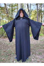 Cloakmakers.com R564-Washable Black Wool Darth Sidious - Palpatine Robe w/ Drop Sleeves