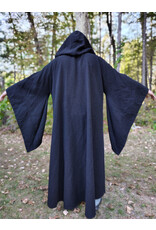 Cloakmakers.com R564-Washable Black Wool Darth Sidious - Palpatine Robe w/ Drop Sleeves