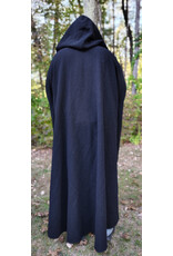Cloakmakers.com R564-Washable Black Wool Darth Sidious - Palpatine Robe w/ Drop Sleeves
