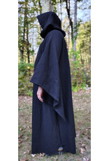 Cloakmakers.com R564-Washable Black Wool Darth Sidious - Palpatine Robe w/ Drop Sleeves