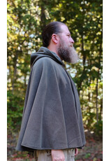 Cloakmakers.com 5861-Washable Sage Green Fleece Cloak w/ Bronze Toned Clasp