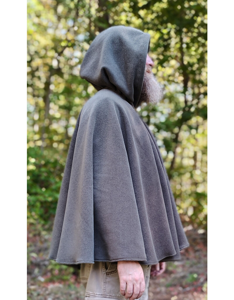 Cloakmakers.com 5861-Washable Sage Green Fleece Cloak w/ Bronze Toned Clasp
