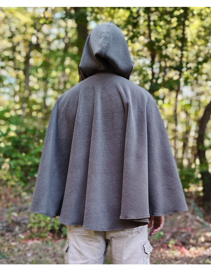 Cloakmakers.com 5861-Washable Sage Green Fleece Cloak w/ Bronze Toned Clasp