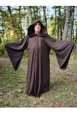 Cloakmakers.com R565-Washable Brown Wool Blend Robe w/ Hook & Eye Clasp and Drop Sleeves