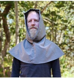 Cloakmakers.com H547-Washable Heathered Grey Hooded Cowl