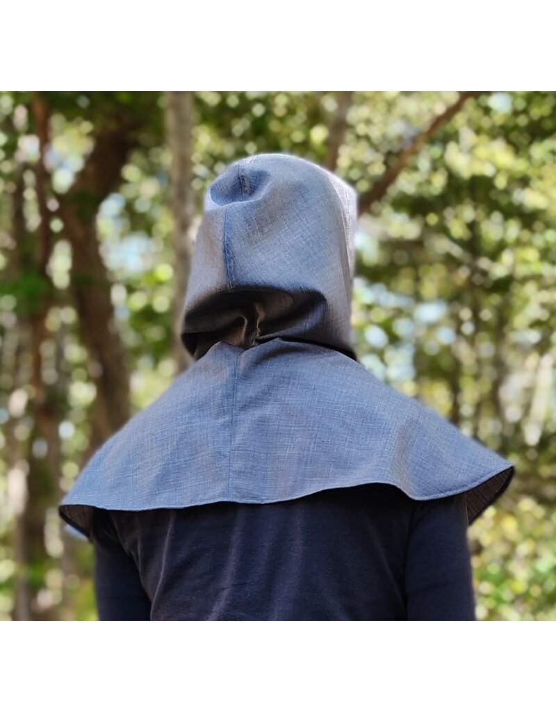 Cloakmakers.com H547-Washable Heathered Grey Hooded Cowl