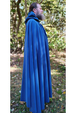 Cloakmakers.com 5863-Washable Blue Powershield Fleece Cloak w/ Bronze Toned Clasp
