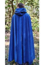 Cloakmakers.com 5863-Washable Blue Powershield Fleece Cloak w/ Bronze Toned Clasp