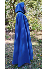 Cloakmakers.com 5863-Washable Blue Powershield Fleece Cloak w/ Bronze Toned Clasp