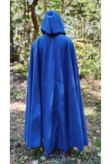 Cloakmakers.com 5863-Washable Blue Powershield Fleece Cloak w/ Bronze Toned Clasp