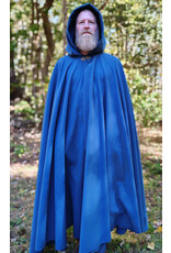 Cloakmakers.com 5863-Washable Blue Powershield Fleece Cloak w/ Bronze Toned Clasp