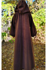Cloakmakers.com R567-Washable Brown Fleece Robe w/ Hook & Eye Closure